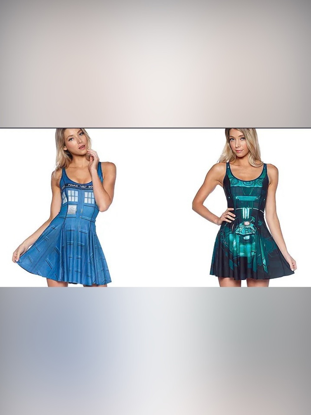 Blackmilk Doctor Who Tardis Inside Out Dress XS